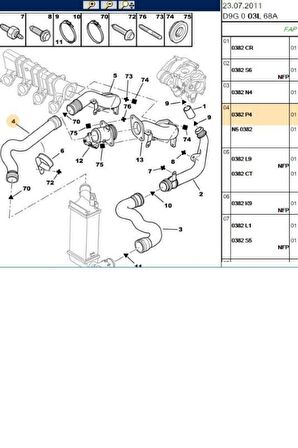 Turbo Hortumu 406 (R15359-0382P4)