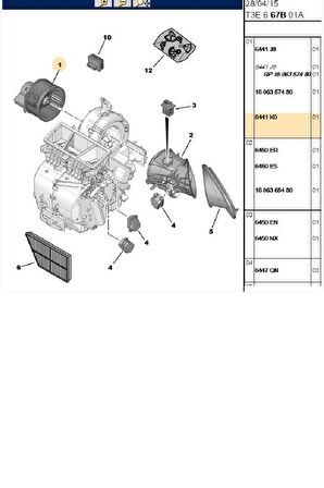 Kalorifer Motoru 307-206 Xsara (342745)