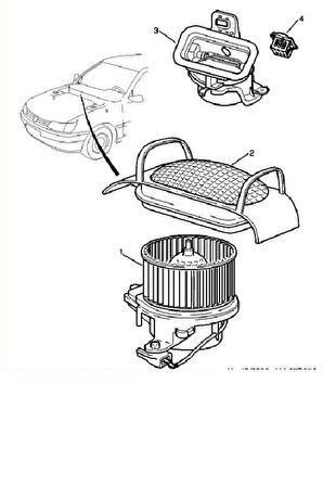 Kalorifer Motoru 1007-C2 C3 (342760-6441Q6)