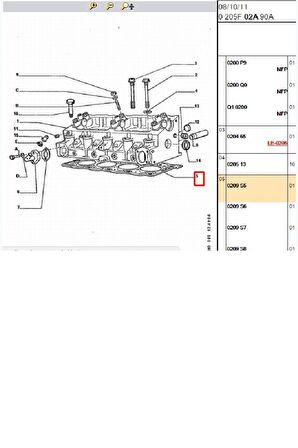 Silindir Kapak Contası Partner Expert Berlingo (2661523011-0209S5)