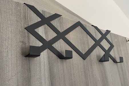 Metal Siyah Desenli Amerikan Kapı Arkası Askılık Organizer Askılık ve Desenli Banyo Kapı Arkası Askılık MT77S