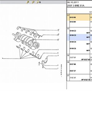 Ana Yatak Std Partner 1.9D 2.0HDI DW8 XUD9 DW10 (AN5241SA001-011393)