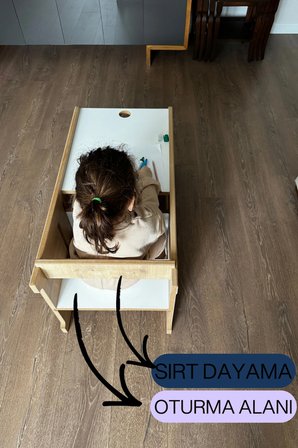 Fonksiyonlu Öğrenme Kulesi Montessori Öğrenme Kulesi Aktivite Masası Öğrenme Kulesi