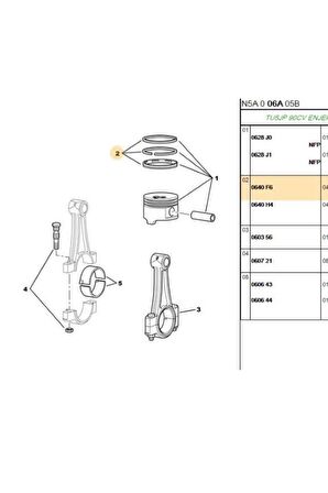 Sekman  STD 78,50MM 106 206 306 Xsara Saxo  (0610380000-0640F6)