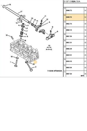 Subap Takımı Saxo Xsara 206 306 16İ 8V (VT4040735300-094970)