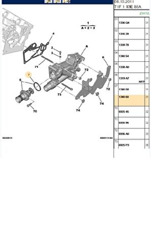 Termostat Conta 106 206 207 407 Bipper Partner TU3 (134060)