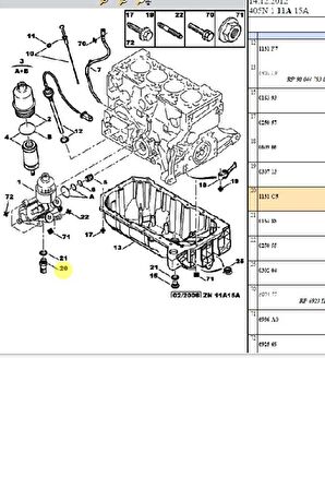 Yağ Müşürü 206-301-307-406-C3-C4-Berlingo (1131C5-POP1131C5-SW90022)