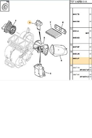 Kalorifer Rezistansı Partner 16V (HLR100033-6450JP)