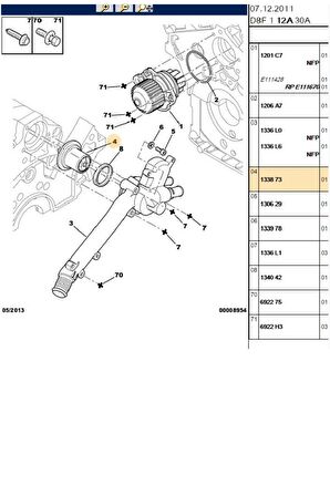 Termostat 406 407 C5 C6 (133873)