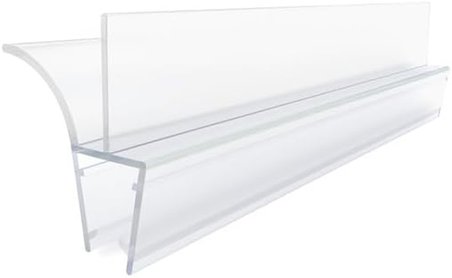 Ayrıntıshop Cam Kabin Alt Suluk Çift Tırnaklı Fitil 60 cm, 4-6 mm Cam Uyumlu, Duşakabin Su Sızdırmazlık Fitili, Şeffaf PVC Conta