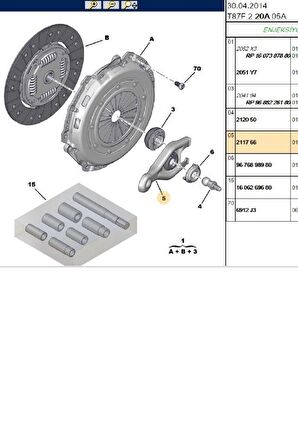 Debriyaj Çatalı Partner 207 307 DW6 DW4 (211766-BPE435001-1104181702)