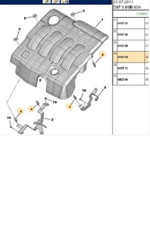 Üst Kapak Sekmanı Partner (R59919-BPE260068-0137F6)