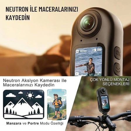 Neutron NTL-AC-01MD4K Mini Aksiyon Kamerası