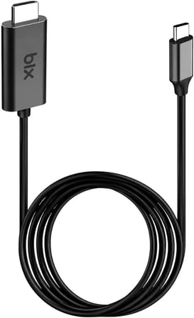BX02HB USB-C to 4K@30Hz HDMI Kablo 1.8 metre Windows Mac Android Uyumlu HDCP Destekli Gri