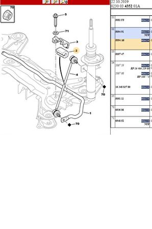 Viraj Demir Lastiği C3 (5094A6-R51501-MH13326)