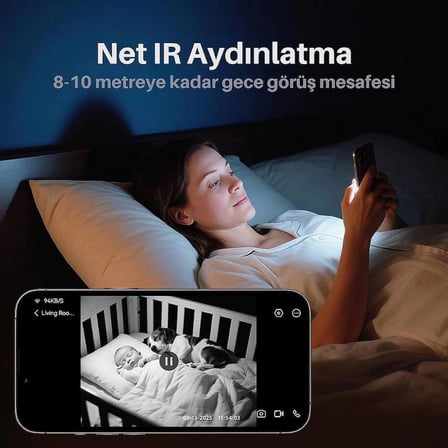 Neutron NTL-PT-16-3MP İç Mekan Kamerası, Evcil Hayvan ve Güvenlik Kamerası