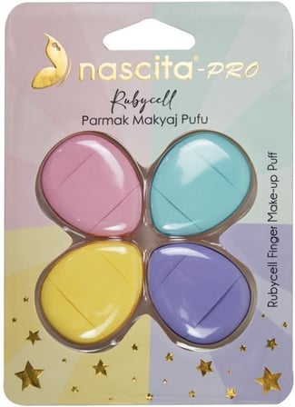 nascita Rubycell Parmak Makyaj Süngeri - Mini Puf Kapatıcı Pudra Süngeri - 118