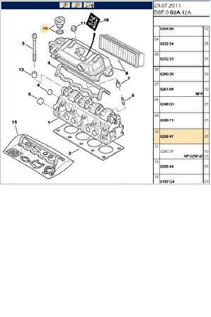 Yağ Dolum Kapağı 306 405 Xantia Xsara (025847)