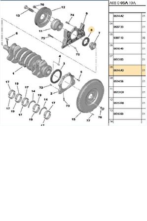 Krank Keçe 106 206 C2 C3 Nemo (11830-046080-0514A3)