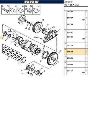 Krank Keçesi Berlingo Jumper C5 Xsara BX C4 C25 (SKT045968-032622)