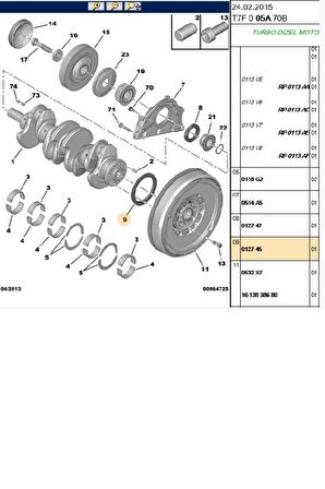 Krank Keçesi 308 407 508 Expert Rcz C4 C5 Jumpy (012745-82035345)