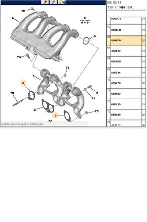 Emme Manifold Contası Partner 306 Expert Berlingo Xsara(0348P0)