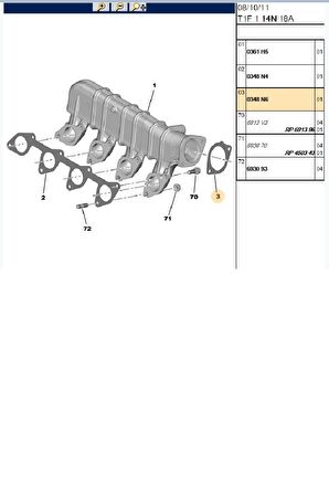 Emme Manifold Contası 307 406 Partner Expert Berlingo Jumpy (0348N6)