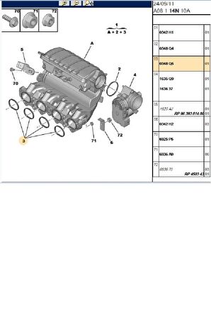 Emme Manifold Contası 206 16V TU5JP4 (42200018-H74226-0348Q5)