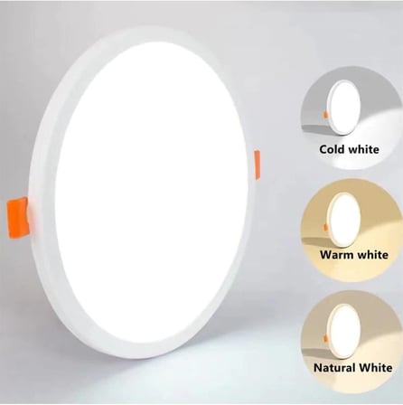 Cata CT-5645 6W Plus Ayarlanabilir Delik Çaplı Sıva Altı LED Panel Armatür, Çerçevesiz İnce Tasarım Tavan Spot Lambası (1 Adet - Beyaz - 6400K)