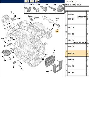 Enjektör Rail Müşürü 206 207 307 407 Bipper Expert Partner Berlingo DW6 (1920GW-9813735580)