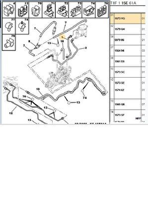 Mazot Hortumu 306 Partner Xsara  (0500146-1573YG)