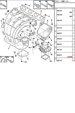 Emme Manifold Oring 306 (4 adet) (CRT82923191-0348E5)