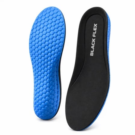 BLACK FLEX MEMORY FOAM HAFIZALI DARBE EMİCİ AİR BUBBLE İÇ TABANLIK