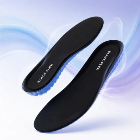 BLACK FLEX MEMORY FOAM HAFIZALI DARBE EMİCİ AİR BUBBLE İÇ TABANLIK