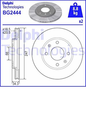 Ön Disk Tkm 306-206 (BG2444-DF1221-0986478370-424996)