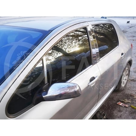 Peugeot 307 Krom Kapı Direk Seti 6 Prç P.Çelik 2000 Üzeri