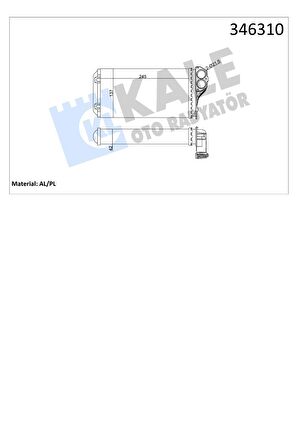 Kalorifer Peteği 307 (346310-6448K0)