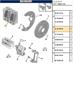 Ön Fren Balata 308 (0986494714-LP2506-BRS2044-1647860280)