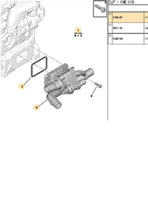 Termostat  DW4 DW6 (1336AF-9660660380-T10003)