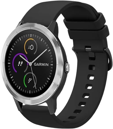 Garmin Vivoactive 3 ile Uyumlu Kordon Jel Silikon Tokalı Kayış