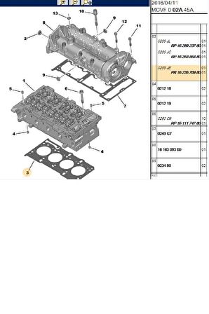 Silindir Kapak Contası 1,3 0,92mm Bipper Nemo (1623570980-55275586-0209JE)