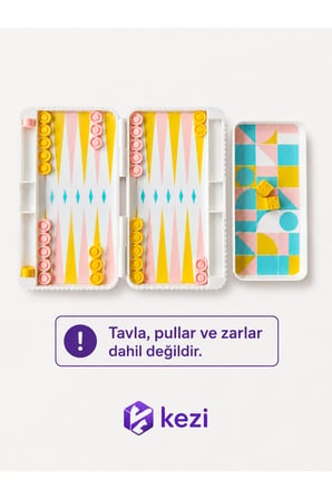 Cep Boy Tavla Uyumlu Zar Atma Tablası