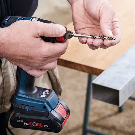 Professional 5 parçalı PointTeQ altıgen matkap seti (metal için, Ø: 2-6 mm, çalışma uzunluğu: 24-57 mm, toplam uzunluk: 60-98 mm, ¼ inç altıgen şaft, darbeli matkap ve matkap aksesuarı)