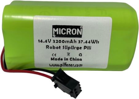 14.4V 3200MAH Robot Süpürgeler İçin Uyumlu Pil (Batarya) Yüksek Kapasite Yüksek Performans, 1.5 Kata Kadar Uzun Kullanım