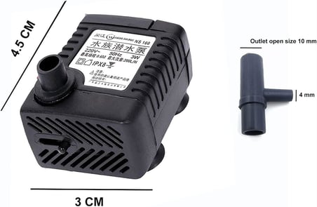 WP-3200 Akvaryum Kafa Sump Motoru 5W 300 Lt Saat