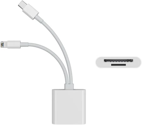 Type-c Girişli iPhone 15 16 serilerine Uyumlu Kart Okuyucu SD Kart Adaptörü TF Kart Okuyucu Disk Adaptörü Mobil Kart Okuyucu (Type- C Girişli)