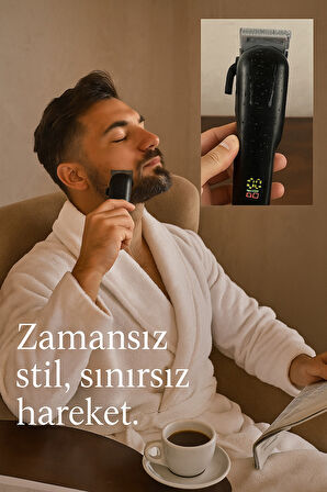 Girist Şarjlı Professional Saç Sakal Tıraş Makinası Siyah