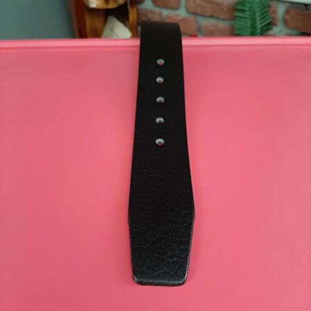 Erkek Spor Kemer 4,5 Cm. Düz Siyah Hakiki Deri (Vejetal Dana Derisi) 135 Cm. Gvn-0056