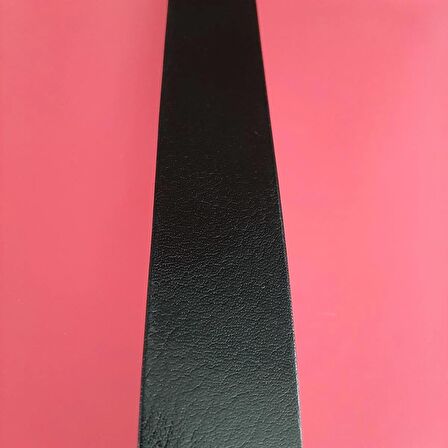 Erkek Spor Kemer 4,5 Cm. Düz Siyah Hakiki Deri (Vejetal Dana Derisi) 135 Cm. Gvn-0056