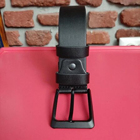 Erkek Spor Kemer 4 Cm. Düz Siyah 105 Cm. Gvn-0057